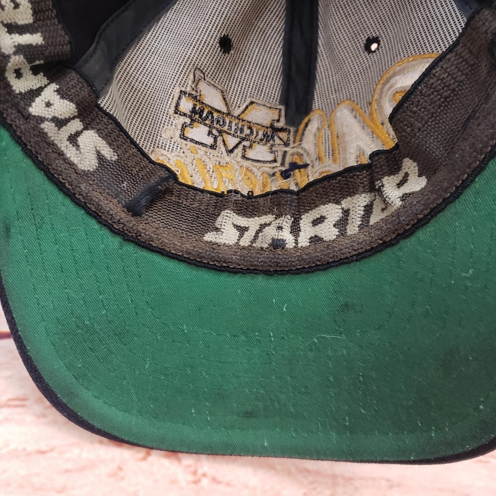 Vintage Michigan Wolverines Hat Cap Fitted Mens‎ 7-7 3/4 NCAA Starter 90s - Picture 6 of 11